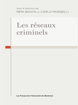 cover image of Les réseaux criminels